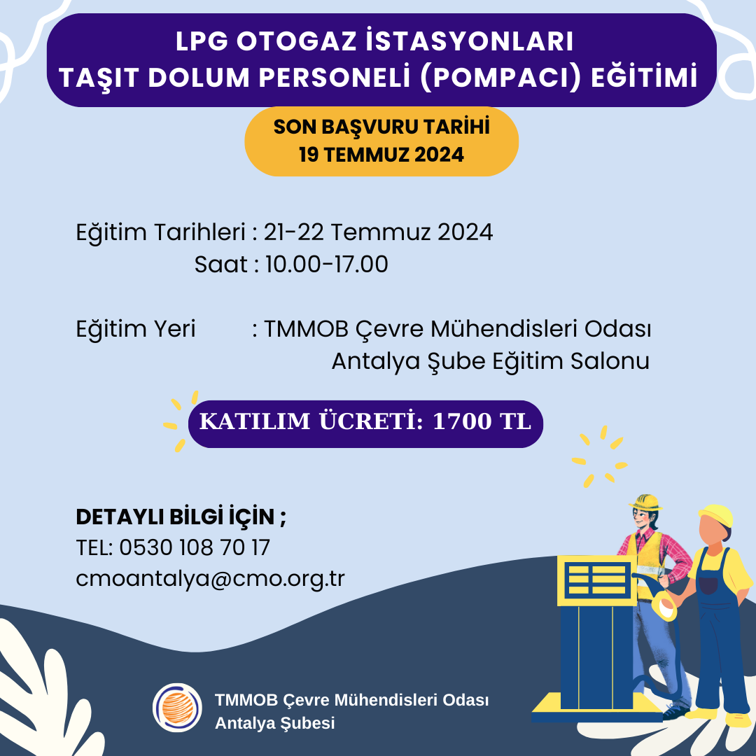 LPG OTOGAZ İSTASYONU TAŞIT DOLUM PERSONELİ (POMPACI) EĞİTİMİ DUYURUSU