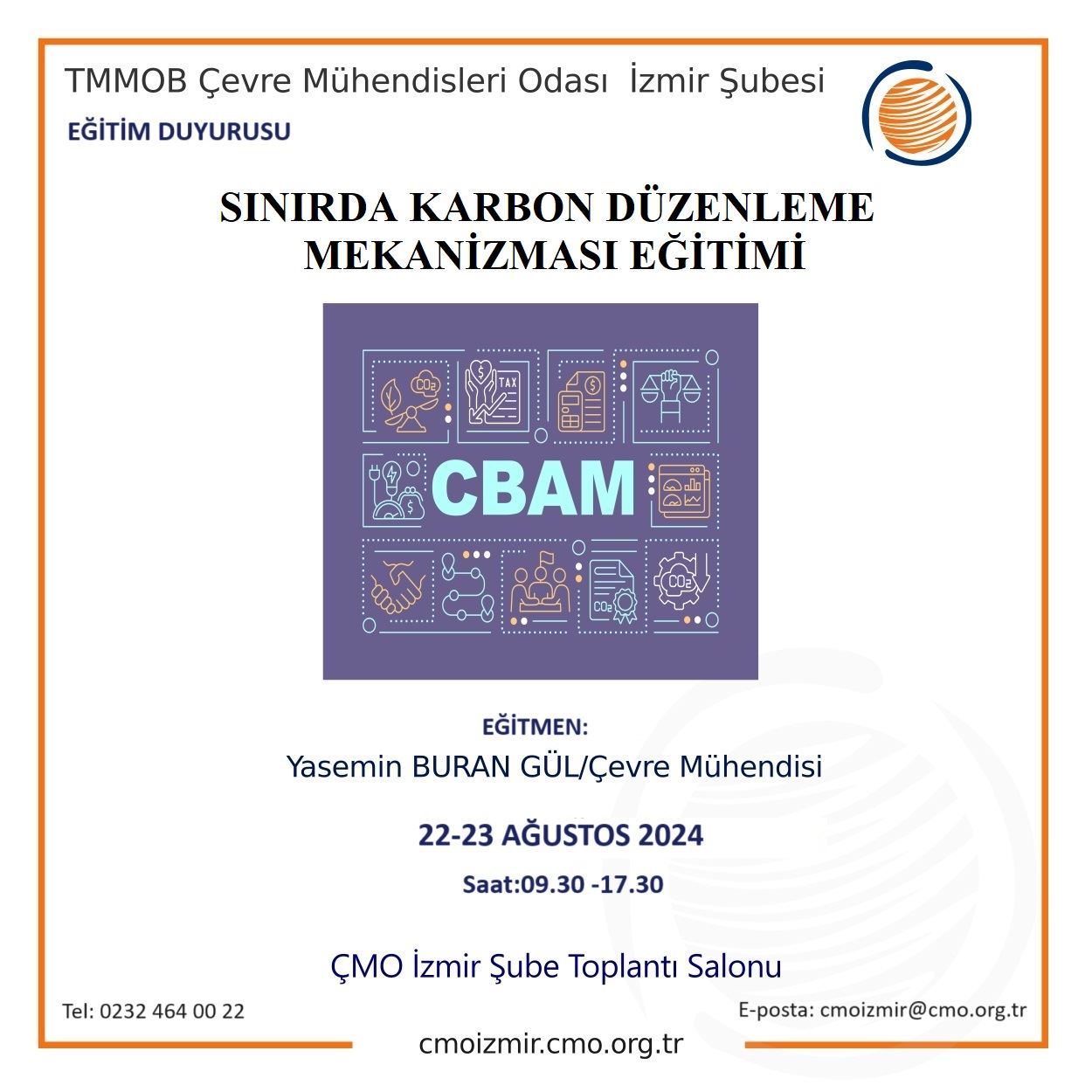 EĞİTİM DUYURUSU: SINIRDA KARBON DÜZENLEME MEKANİZMASI BİLGİLENDİRME EĞİTİMİ