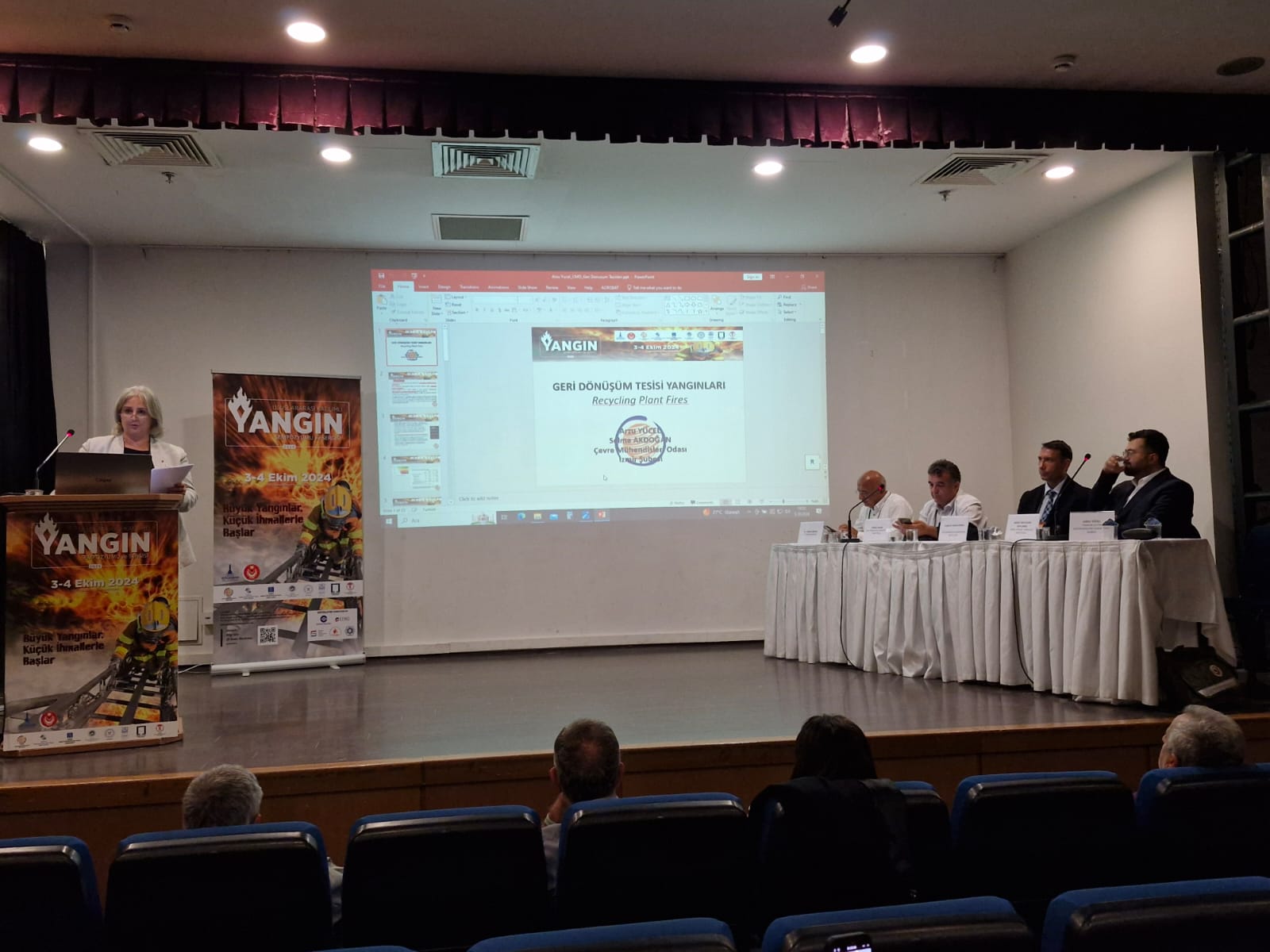 ULUSLARARASI KATILIMLI YANGIN SEMPOZYUMU VE SERGİSİNE KATILDIK.