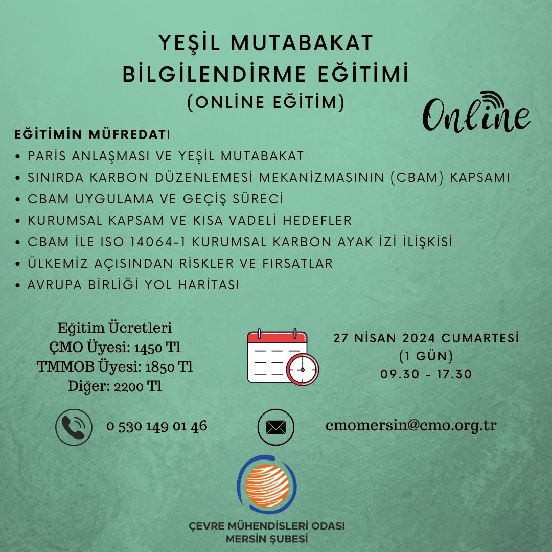 YEŞİL MUTABAKAT BİLGİLENDİRME EĞİTİMİ