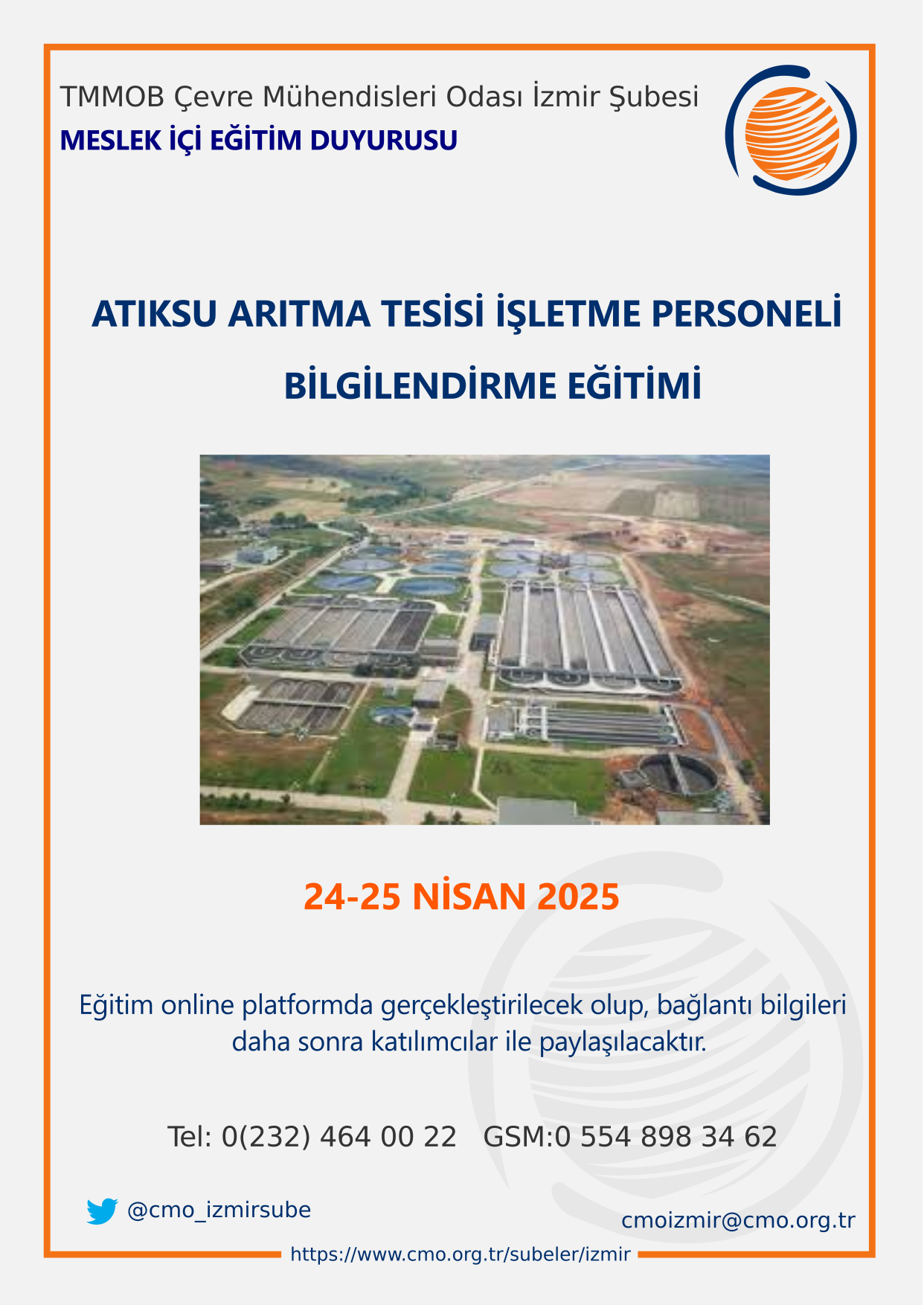 Atıksu Arıtma Tesisi İşletme Personeli Bilgilendirme Eğitimi