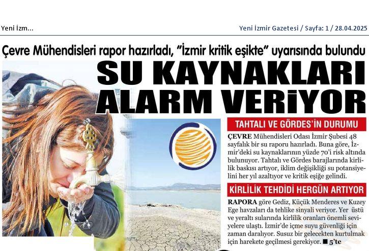 2024 İZMİR SU ROPURUMUZA İLİŞKİN BASIN HABERLERİ