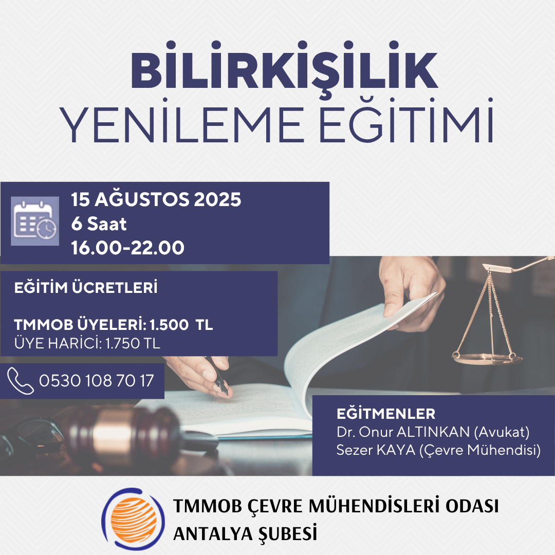 BİLİRKİŞLİK YENİLEME EĞİTİM DUYURUSU