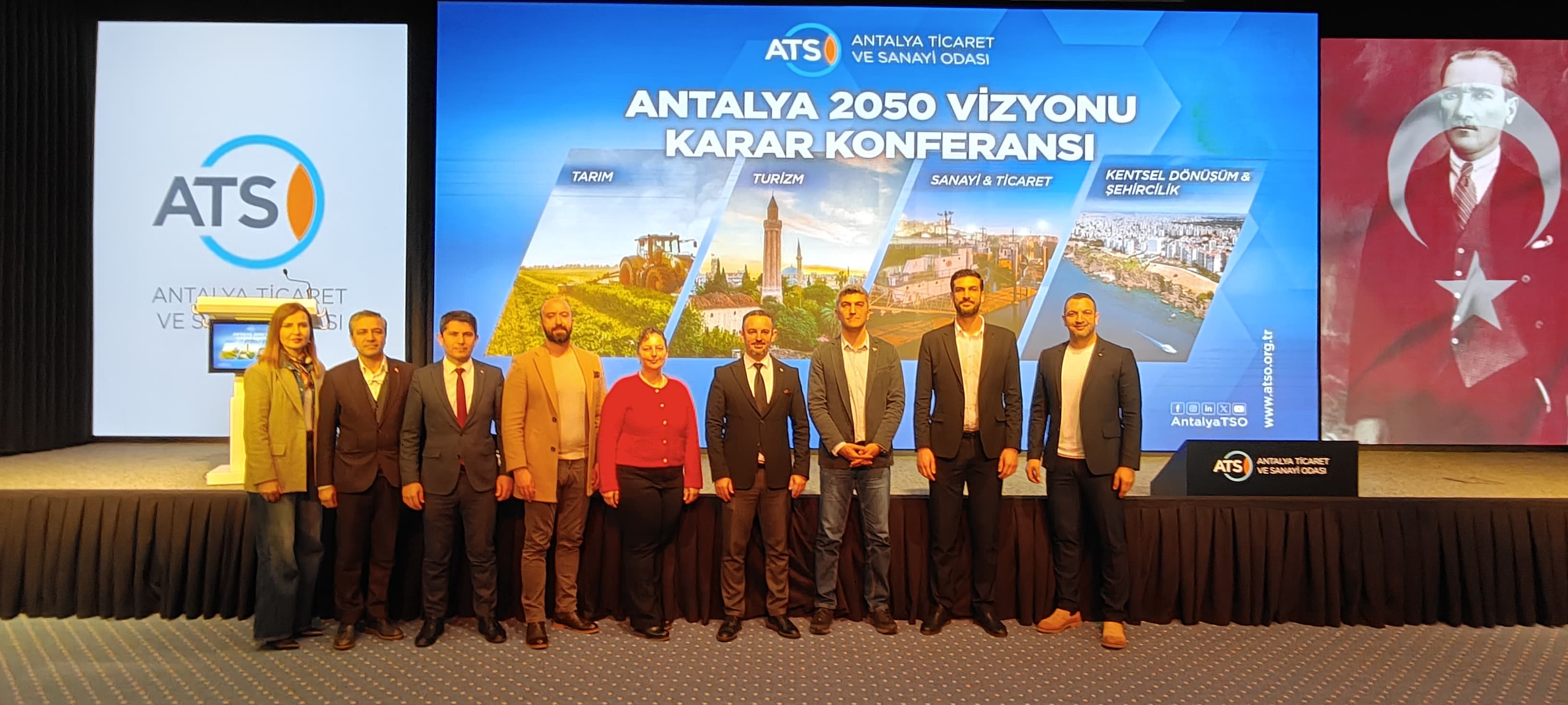 ANTALYA TİCARET VE SANAYİ ODASININ "ANTALYA 2050 VİZYONU KARAR KONFERANSINA" KATILIDIK 