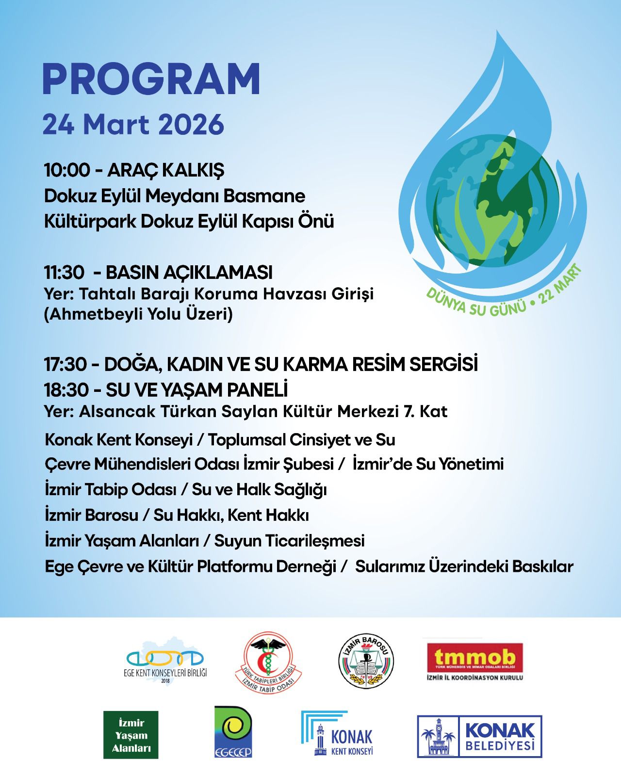 ORTAK SU GÜNÜ ETKİNLİKLERİ DUYURUSU