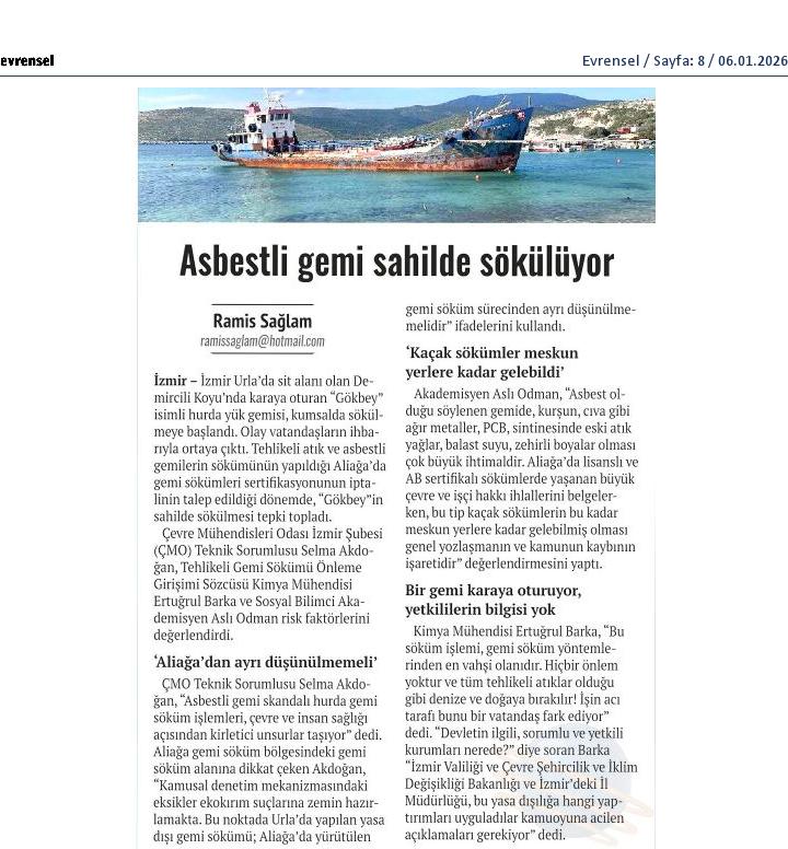 BASINDA ŞUBEMİZ OCAK 2026