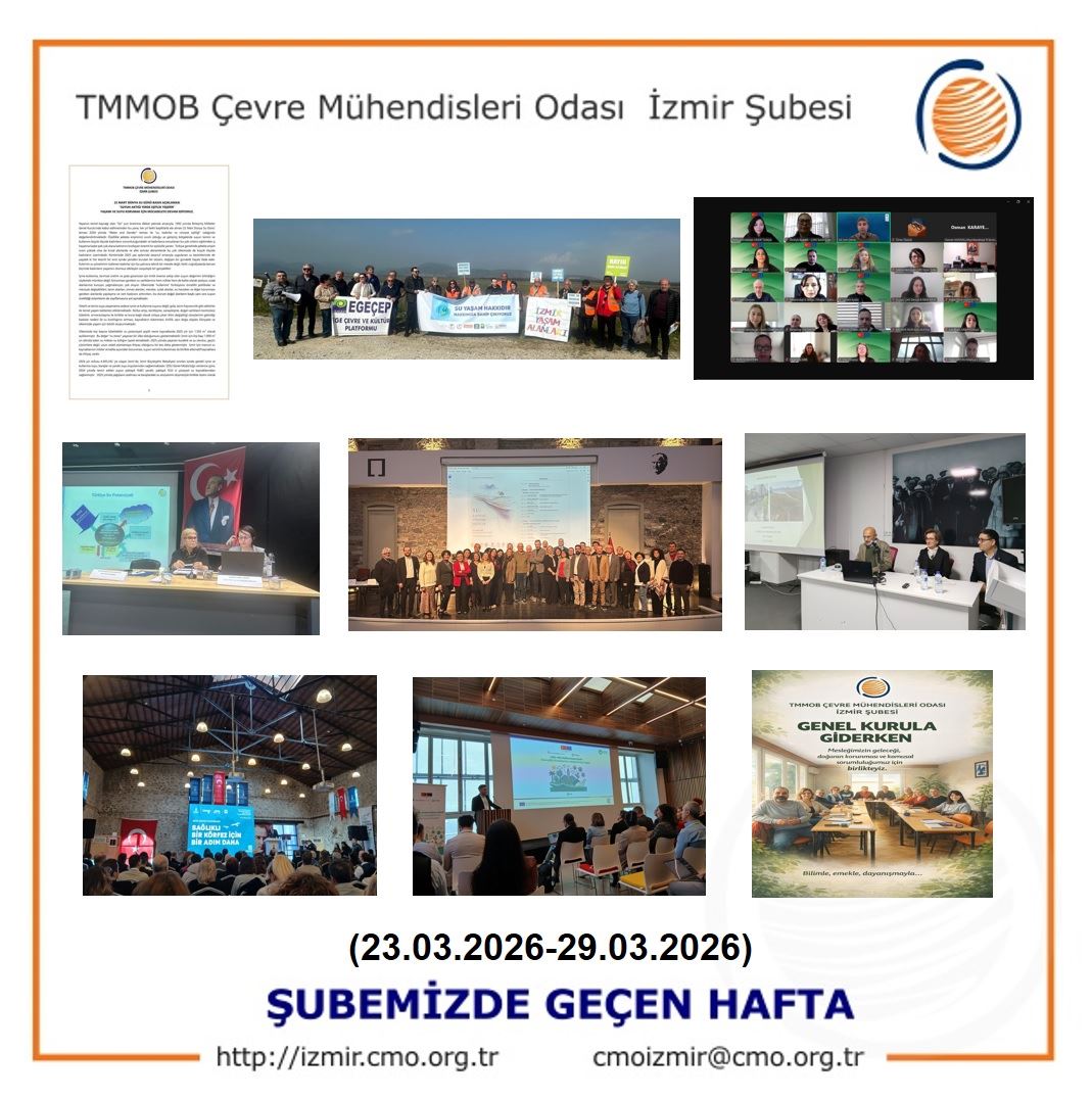 ŞUBEMİZDE GEÇEN HAFTA (23.03.2026-29.03.2026)