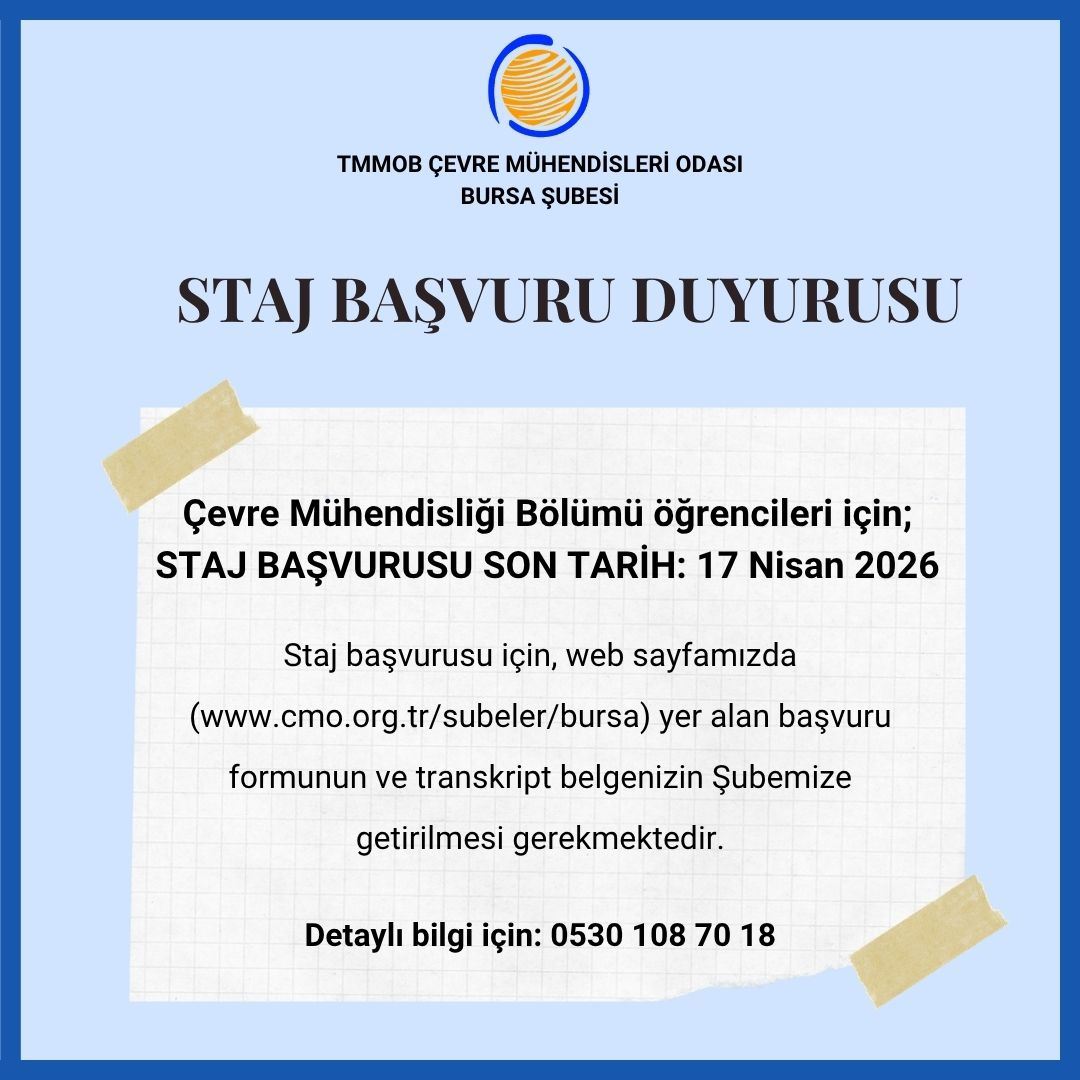 STAJ BAŞVURU DUYURUSU 2026
