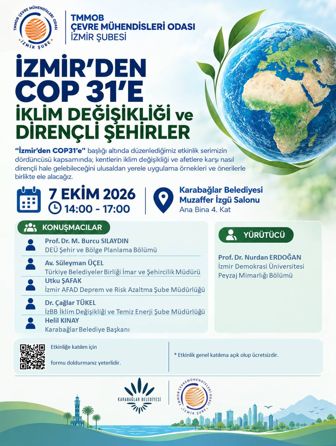 İZMİR’DEN COP 31 ‘E: İKLİM DEĞİŞİKLİĞİ ve DİRENÇLİ ŞEHİRLER