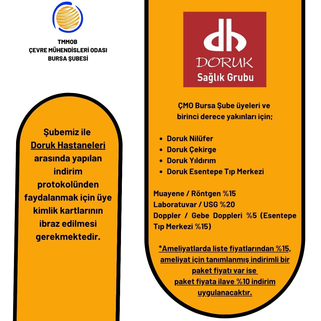 DORUK HASTANESİ İNDİRİM DUYURUSU