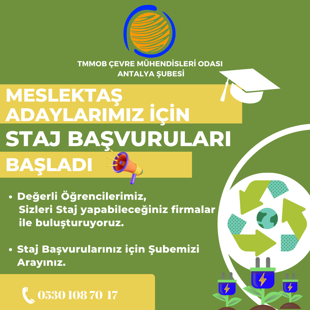STAJ BAŞVURULARI BAŞLAMIŞTIR