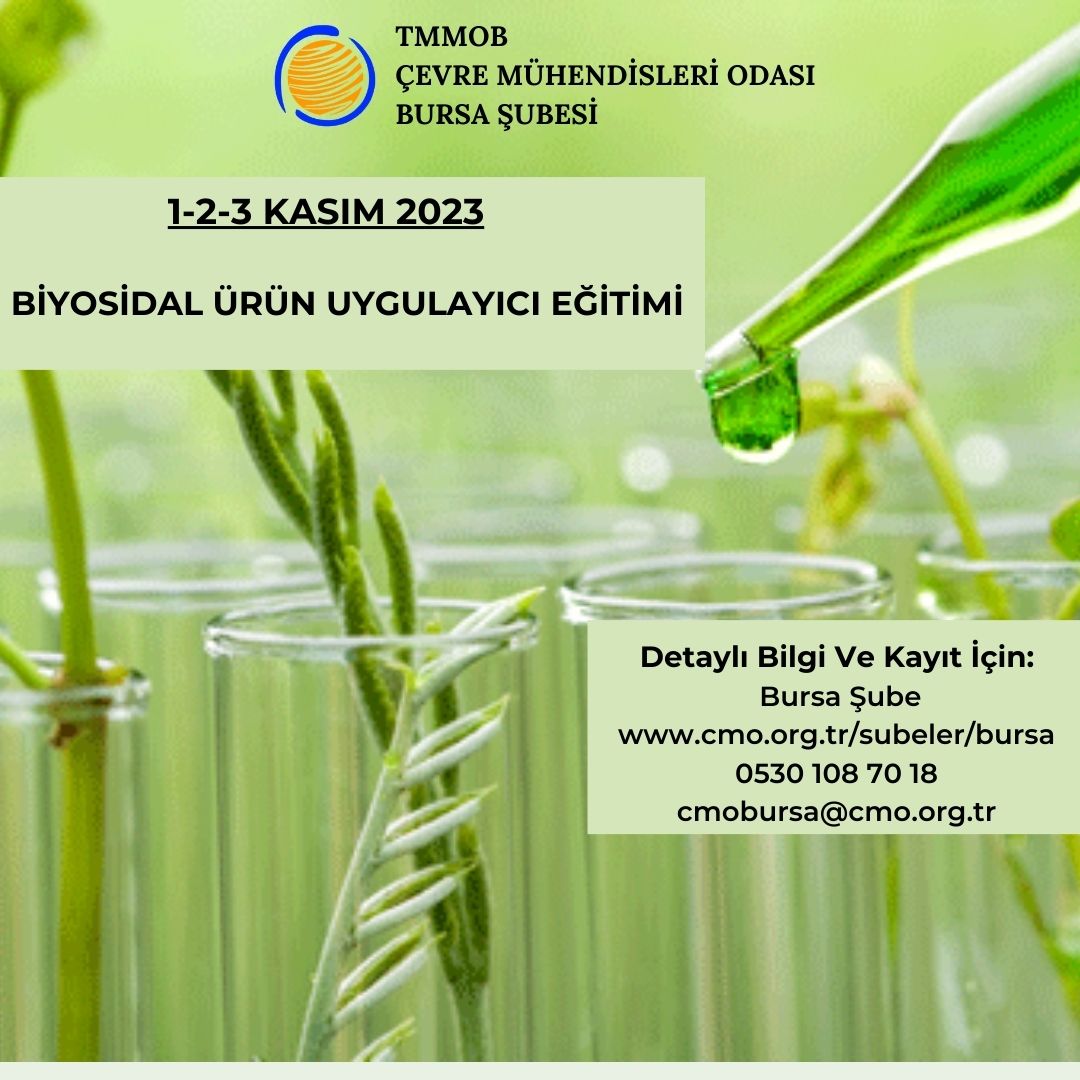 BİYOSİDAL ÜRÜN UYGULAYICI EĞİTİMİ (1-2-3 KASIM 2023)