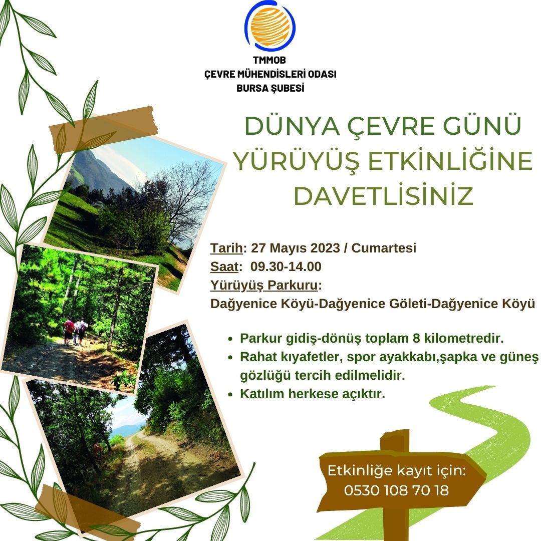 DÜNYA ÇEVRE GÜNÜ-YÜRÜYÜŞ ETKİNLİĞİNE DAVETLİSİNİZ