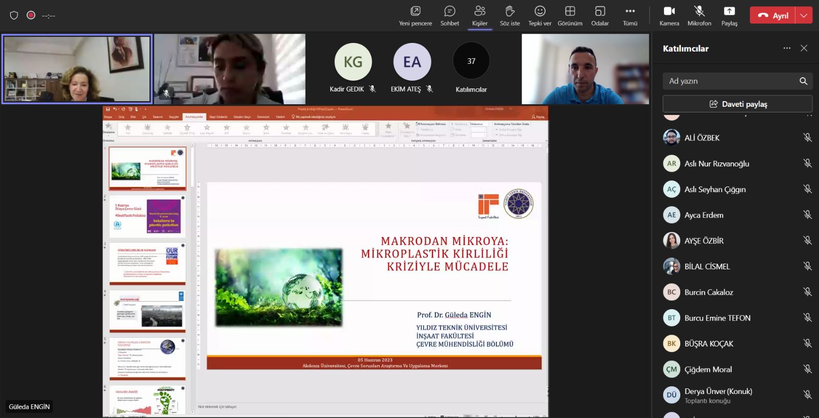 5 Haziran Dünya Çevre Günü Seminerimizi Gerçekleştirdik.