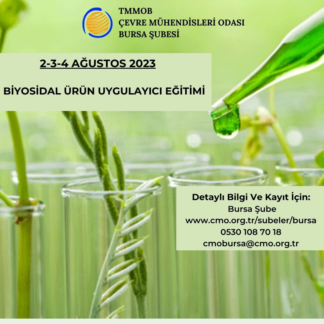 BİYOSİDAL ÜRÜN UYGULAYICI EĞİTİMİ (2-3-4 AĞUSTOS 2023)