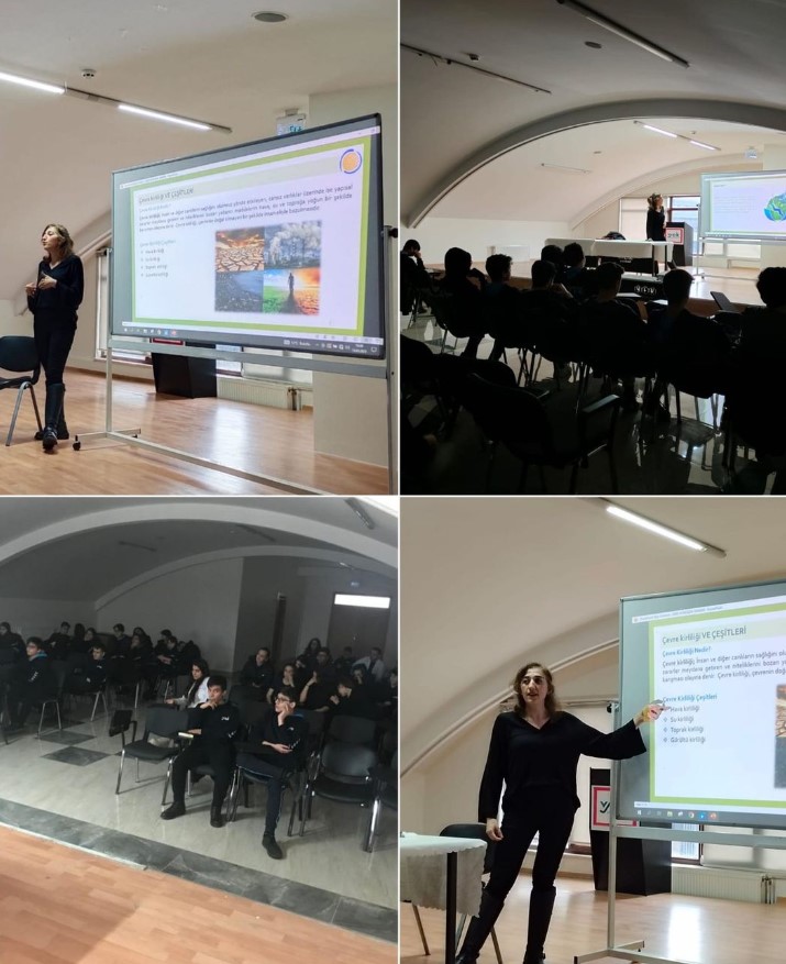 YEK OKULLARINDA ''ATIK YÖNETİMİ, GERİ DÖNÜŞÜM VE İKLİM DEĞİŞİKLİĞİ'' KONULU SEMİNER GERÇEKLEŞTİRİLDİ.