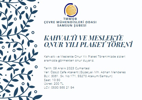 Kahvaltı ve Meslekte Onur Yılı Plaket Töreni-09 Aralık 2023 Cumartesi