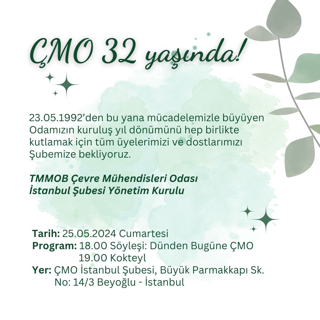 ÇMO 32 yaşında!