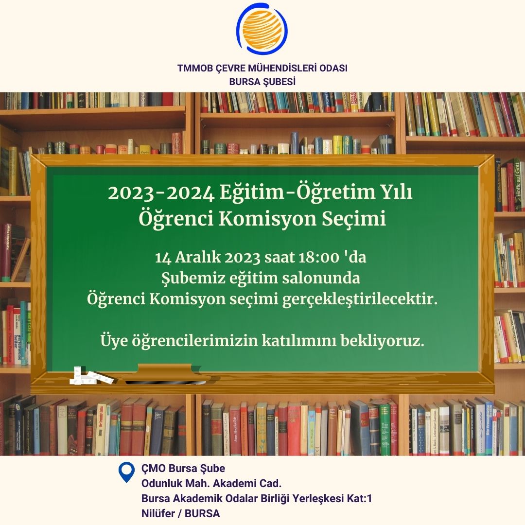 2023-2024 EĞİTİM-ÖĞRETİM YILI ÖĞRENCİ KOMİSYON SEÇİMİ