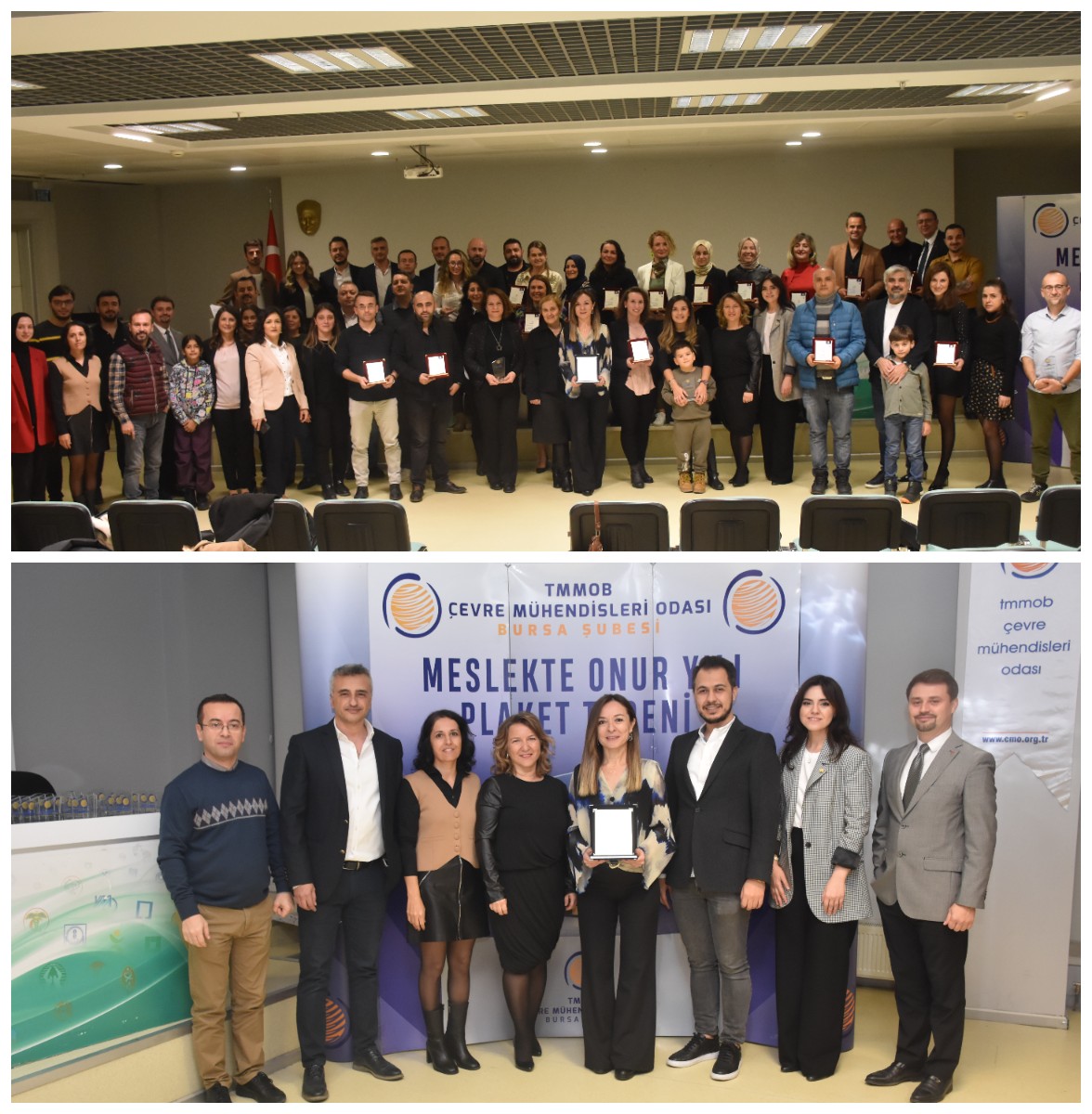 TMMOB ÇEVRE MÜHENDİSLERİ ODASI BURSA ŞUBESİ MESLEKTE ONUR YILI PLAKET TÖRENİ