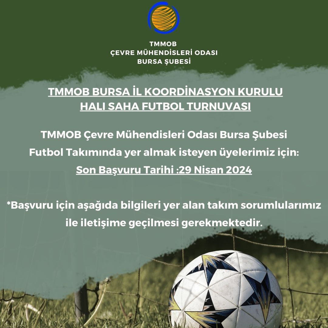 TMMOB BURSA İL KOORDİNASYON KURULU HALI SAHA FUTBOL TURNUVASI BURSA ŞUBE FUTBOL TAKIMI