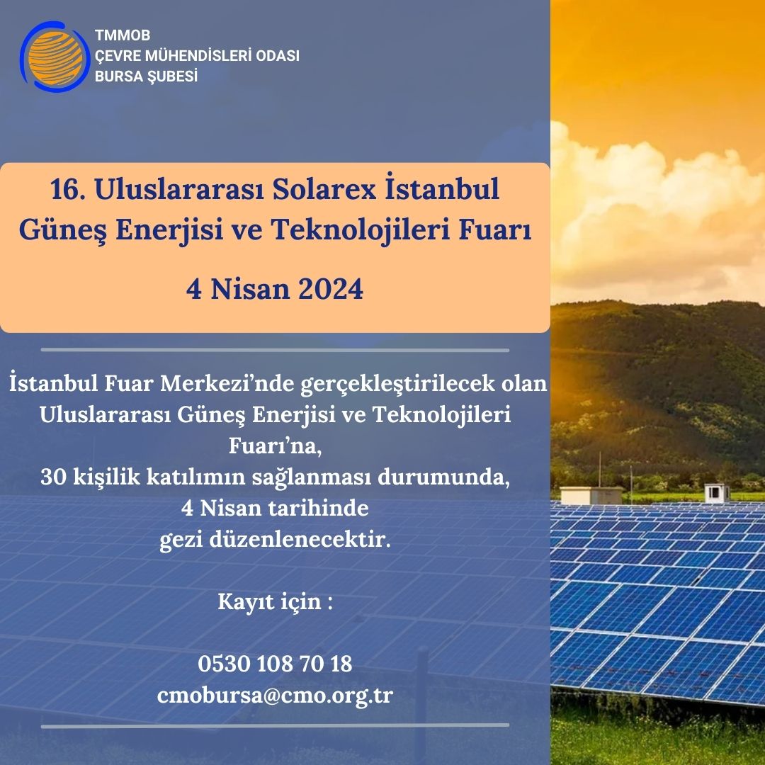 16. ULUSLARARASI SOLAREX İSTANBUL FUAR GEZİSİ
