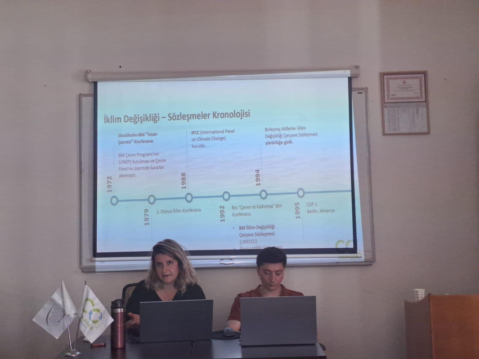 İklim Değişikliği ve Karbon Ayakizi Hesabında Yazılım Uygulaması Söyleşisi Gerçekleştirildi