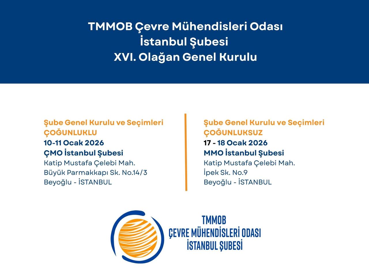 16.  Dönem Olağan Genel Kurulu Duyurusu