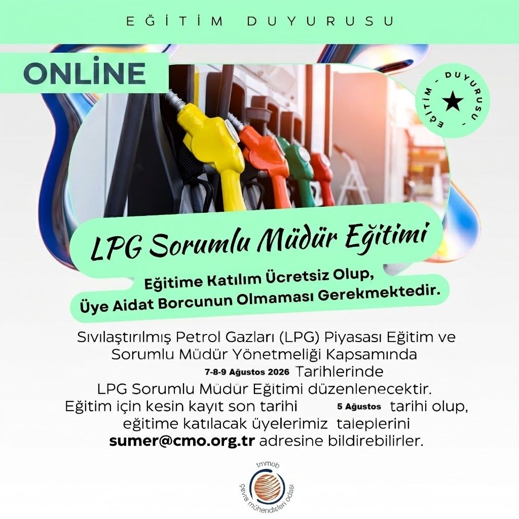  LPG OTOGAZ İSTASYONU SORUMLU MÜDÜR EĞİTİMİ