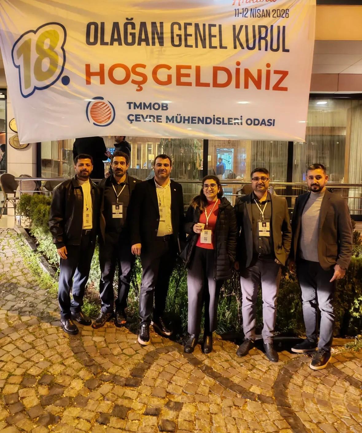 TMMOB Çevre Mühendisleri Odası 18. Olağan Genel Kurulu'nda Diyarbakır Şubesi Olarak Yer Aldık