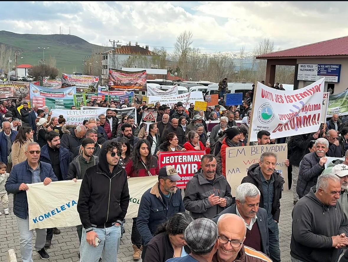 24.04.2026 Tarihinde Muş'un Varto ilçesinde düzenlenen "Jeotermal Projesine Hayır" Mitingine ÇMO Diyarbakır Şubesi Olarak Katılım Sağladık