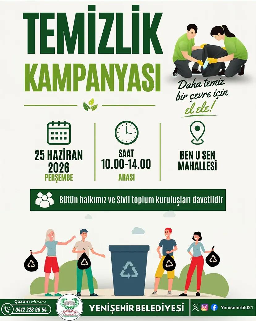 TEMİZLİK KAMPANYASI (DAHA TEMİZ BİR ÇEVRE İÇİN EL ELE)