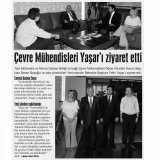 ÇEVRE MÜHENDİSLERİ YAŞAR`I ZİYARET ETTİ(ANKARA İLKE GAZETESİ)