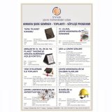 SEMİNER VE SÖYLEŞİ TAKVİMİMİZ 