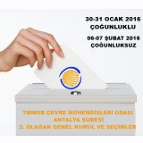 2016 ANTALYA ŞUBESİ 2. OLAĞAN GENEL KURULU VE SEÇİMLER