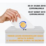 TMMOB ÇEVRE MÜHENDİSLERİ ODASI ANTALYA ŞUBESİ 2. OLAĞAN GENEL KURUL VE SEÇİMLER

