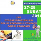 LPG OTOGAZ İSTASYONLARI TAŞIT DOLUM PERSONELİPOMPACI) EĞİTİMİ