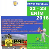 AB SEVESO II&III DİREKTİFİ, BÜYÜK ENDÜSTRİYEL KAZALARIN ÖNLENMESİ VE ETKİLERİNİN AZALTILMASI HAKKINDA YÖNETMELİKSANAYİCİ YÜKÜMLÜLÜKLERİ, BİLDİRİM SİSTEMİBEKRA)KAZA SENARYOLARI, KANTİTATİF RİSK DEĞERLENDİRME METOTLARI