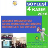 AKDENİZ ÜNİVERSİTESİ ÇEVRE MÜHENDİSLİĞİ BÖLÜMÜ ÖĞRENCİLERİ İLE SÖYLEŞİ!