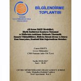 BİLGİLENDİRME TOPLANTISI: AB SEVESO II&III DİREKTİFLERİ, BÜYÜK ENDÜSTRİYEL KAZALARIN ÖNLENMESİ VE ETKİLERİNİN AZALTILMASI HAKKINDA YÖNETMELİKSANAYİCİ YÜKÜMLÜLÜKLERİ, BİLDİRİM SİSTEMİSEVESO VE BEKRA)KAZA SENARYOLARI, KANTİTATİF RİSK DEĞ. METOTLARI