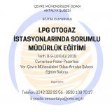 LPG OTOGAZ İSTASYONLARI SORUMLU MÜDÜR EĞİTİMİ3 GÜN)