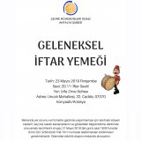İFTAR YEMEĞİ ETKİNLİĞİ