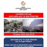 ÇEVRİMİÇİ SÖYLEŞİ:KENTLERDE AFET VE RİSK YÖNETİMİ