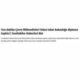 Son Dakika Çevre Mühendisleri Odası`ndan Bakanlığa Diploma Tepkisi