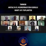 TMMOB ANTALYA İL KOORDİNASYON KURULU MART AYI TOPLANTISI GERÇEKLEŞTİRİLDİ