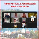TMMOB ANTALYA İL KOORDİNASYON KURULU TOPLANTISI GERÇEKLEŞTİRİLDİ