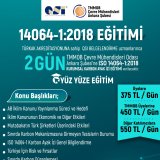 ISO 14064-1:2018 KURUMSAL KARBON AYAK İZİSTANDARDI ÇERÇEVESİNDE SERA GAZLARI EMİSYONLARININ VE UZAKLAŞTIRMALARININ KURULUŞ SEVİYESİNDE HESAPLANMASI VE RAPORLANMASI) BİLGİLENDİRME EĞİTİMİ