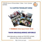 14. KARTONDAN TEKNELER YARIŞINDA TAKIM ARKADAŞLARIMIZI ARIYORUZ!