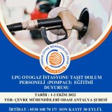 LPG Otogaz İstasyonları Taşıt Dolum PersoneliPompacı) Eğitimi Duyurusu