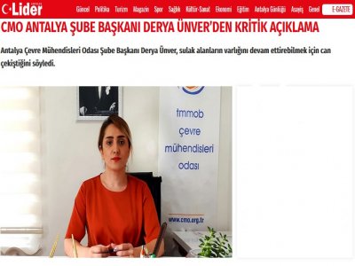 2 ŞUBAT DÜNYA SULAK ALANLAR GÜNÜ HAKKINDAKİ BASIN AÇIKLAMAMIZ  2 